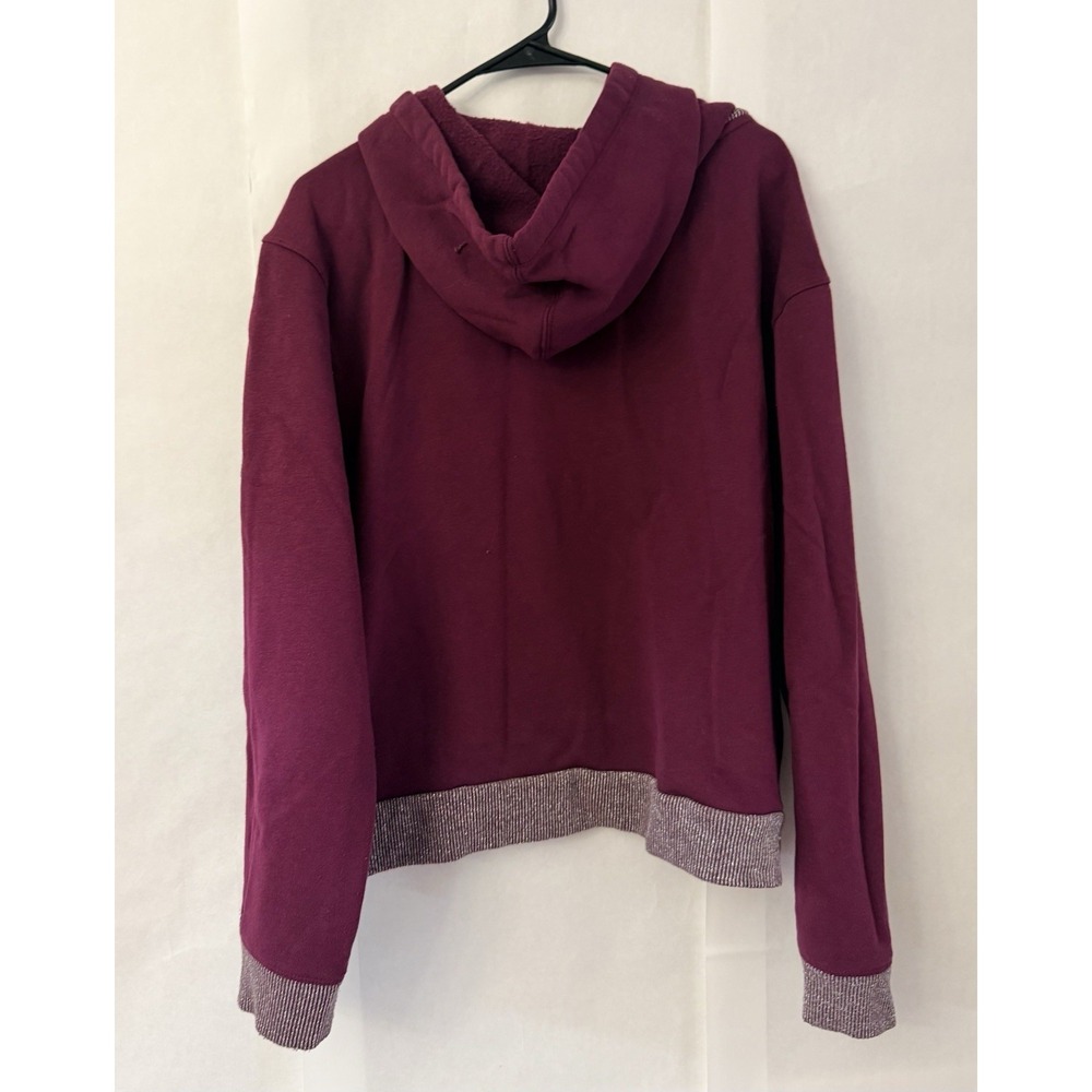 Champion Sweatshirt Hoodie Pullover Women's XXL Purple Silver Trim Long Sleeve - Picture 2 of 7